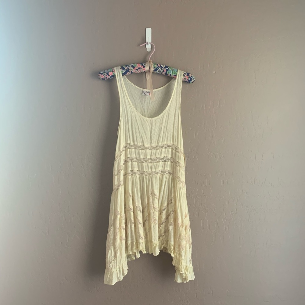 NEW Free People Voile & Lace Trapeze Slip